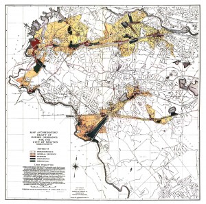 Map of Newton Massachusetts